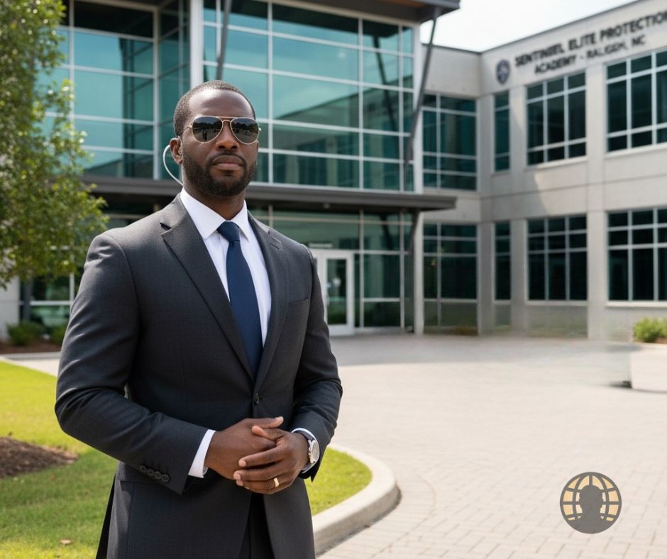 Executive protection agent in training during Icon Global Executive Protection Training